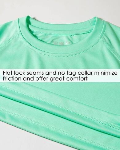 قميص السباحة Willit Boys Rash Guard بعامل حماية من أشعة الشمس 50+، قميص طويل الأكمام بعامل حماية من الشمس SPF للشباب للصيد سريع الجفاف in Kuwait