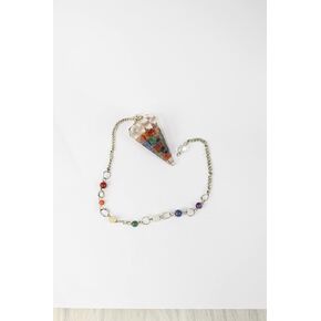 Jet New Thick Orgone Pendulum Free Booklet Jet International crystal Therapy 4 Healing 2" Crystal Chakra Chain Natural Piezoelectric Energy