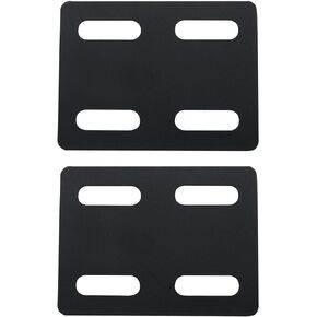 2PCS Black Stainless Steel Adjustable Flat Straight Mending Bracket Plate Flat Fixing Repair Tie Plate Corner Brace for Furniture Wood Timber Connectors in Saudi Arabia