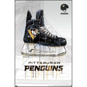 Trends International NHL Pittsburgh Penguins - Drip Skate 21 Wall Poster, 22.375" x 34", Premium Unframed Version