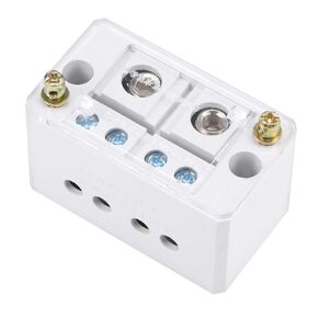 uxcell 2 Inlet 4 Outlet Terminal Strip Blocks 660V 150A Connector Distribution Block for Metering Box