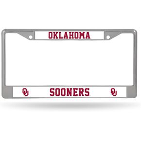 Rico Industries NCAA Unisex-Adult Standard Chrome License Plate Frame