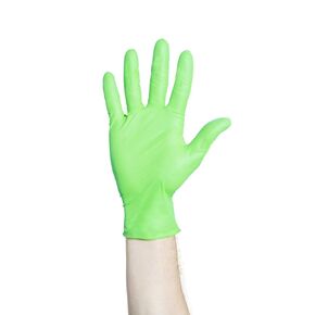 HALYARD FLEXAPRENE Green Exam Gloves, Chloroprene Technology, Non-Sterile, Powder-Free, 3.5 mil, 9.5", Green, Medium, 44794 (Box of 200)