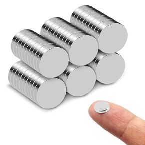 120 قطعة 4x1.5 ملم ثلاجة متعددة الوظائف مغناطيس صغير دائري قوي، فضي، 120P4x1.5