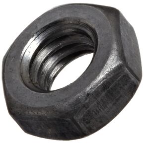 Steel Hex Nut, Zinc Plated Finish, Class 6, DIN 934, Metric, M4-0.7 Thread Size, 7 mm Width Across Flats, 3.2 mm Thick (Pack of 100)