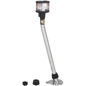 Perko 1125DP4CHR 12V Plug-In Mount Combination Masthead/White All-Round Light - 35-7/8" Height