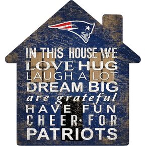 NFL New England Patriots Unisex New England Patriots House Sign, Team Color, 12 inch