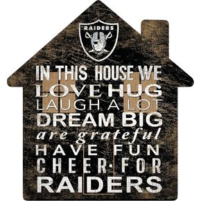 Fan Creations NFL Las Vegas Raiders Unisex Oakland Raiders House Sign, Team Color, 12 inch (N0880-OAK)