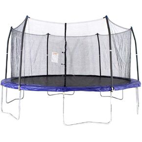 Skywalker Trampolines 16’ Round Trampoline with Enclosure – Blue