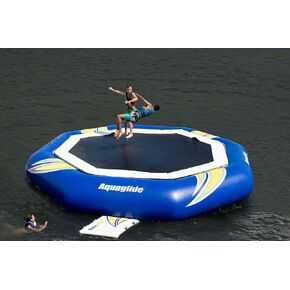 AQUAGLIDE Supertramp 17 with Swimstep - Floating Trampoline