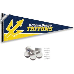 San Diego Tritons Pennant Flag and Wall Tack Mount Pads