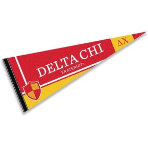 Delta Chi Greek Pennant Banner Flag