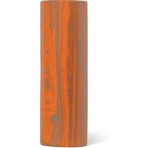 Foundation Roller - Premium EVA Foam Muscle Recovery and Flexibility Roller, Soft Compression for Injury Prevention, Travel-Friendly, Ideal for Athletes, Orange/Grey, 12"