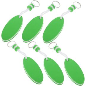 6pcs Floating Keychain Foam Surfboard Locket Keychain Sports Decor Eva Red Sports Floating Boat Keychain