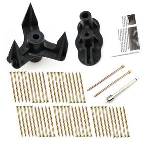 Squeak Floor Repair Kit No More Kit Eliminates Floor Squeak, for Most Wood Floors, Eliminate Squeaks Under Carpeted Floors, Hardwood, Vinyl, and Linoleum Floors (5 Repair Tools,50 Screws)