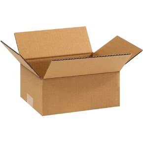PARTNERS BRAND 9x7x4 Corrugated Boxes, Small, 9L x 7W x 4H, Pack of 25 | Shipping, Packaging, Moving, Storage Box for Home or Business, Strong Wholesale Bulk Boxes