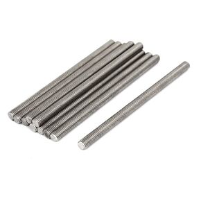 uxcell M8 x 140mm 1.25mm Pitch 304 Stainless Steel Fully Threaded Rods Bar Studs 10 Pcs