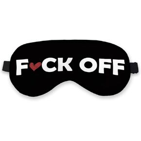 Funny Humor Sleep mask Eye Mask for Women Men Girls Coworker, Silk Blackout Eye Mask for Sleeping, Black Adjustable Straps Soft Lightweight Sleep Mask in Kuwait