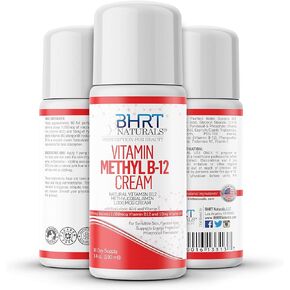 Vitamin B12 Cream 1000mcg - Pharmacist Formulated - All Natural Methylcobalamin (Methyl B12) & Vitamin B6 Cream for Energy, Mood, & Heart Health - Helps with Eczema & Psoriasis - USA MADE