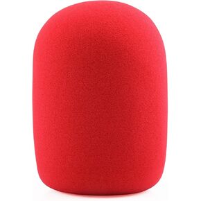 LEFXMOPHY PodMic Pop Filter, for Rode Procaster Podcaster NT1 NT1-A NT2-A NT-USB K2 NT1000 NT2000 Windscreen Replacement Foam Cover Pod Mic Wind Screen, WS2 Red Microphone Muffler