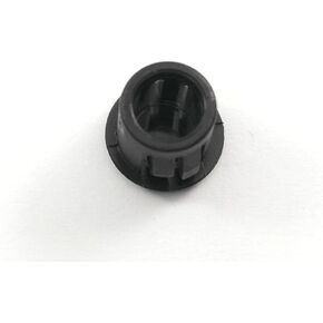 3/8" Black Nylon Hole Plugs Fits 3/8" Diameter Hole - Slightly Domed Convex Surface - Durable Nylon Plug Snaps Into Hole with Locking Tabs That Hold in Place - Provides Finished Appearance (6)