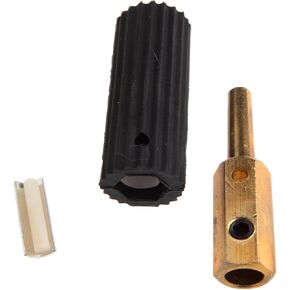 Forney 57903 Sure Grip Plug Male Black Sleeve Fits Spitfire And Miller Welders