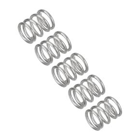 uxcell 5Pcs Compression Spring, Wire Diameter 0.039", OD 0.31", Free Length 0.39" 304 Stainless Steel Coil Mechanical Compressed Spring, Silver
