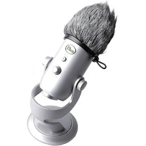Microphone Windscreen,Furry Windscreen Muff Pop Filter Cover Compatible with Blue yeti Zoom H1 H1n Apogee Mic and More, Outdoor Videography Vlog Film, Sports Camera