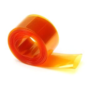 Bettomshin 1.18 inch Flat Width Battery Heat Shrink Tubing DIY Battery PVC Heat Shrink Wrap Tube 6.56 Ft Length Transparent Gold for Single Section 18650 Battery 1Pc
