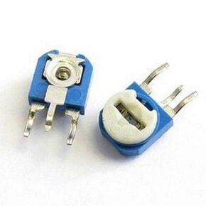 100k Variable Resistor Trimmer Pot, Side Adjustment Potentiometer (Pack of 25)