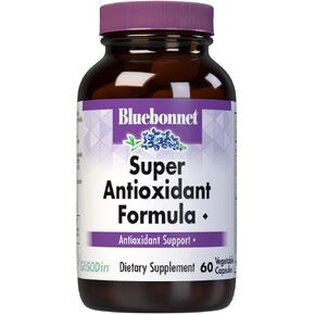 BlueBonnet Super Antioxidant Formula Vegetarian Capsules, 60 Count, White