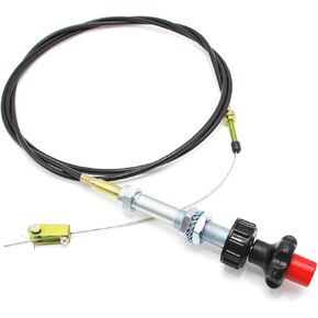 10FT Vernier Adjustable Lock Cable VCGTX10, Heavy Duty Vernier Locking Throttle Cable 10 FT Red Locking Adjustable Heavy Duty Vernier Control Cable