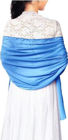 chiffon scarf for women evening dresses shoulder covers Soild hijabs shawl wrap pashmina in Saudi Arabia
