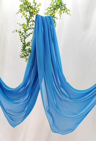 chiffon scarf for women evening dresses shoulder covers Soild hijabs shawl wrap pashmina in Saudi Arabia