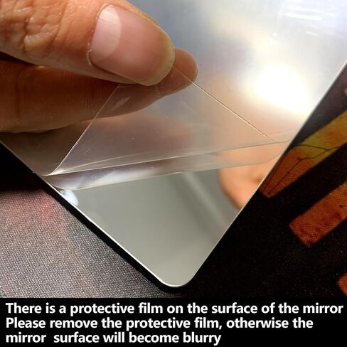 مرآة أمان للأطفال مقاومة للكسر للجدار، مرآة بلاستيكية مثبتة على الحائط، مصنوعة من الأكريليك غير القابل للكسر، سميكة 1/8 بوصة، قطعة واحدة 8 بوصة × 8 بوصة، رائعة لخزانة باب غرفة النوم، مرآة غرف الأطفال in Kuwait