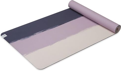 Gaiam Power Grip Yoga Mat - 4mm Eco-Friendly Premium Fabric-Like Natural Rubber Thick Non Slip Exercise & Fitness Mat for All Types of Yoga, Pilates & Floor Workouts (68" L x 24" W) in Saudi Arabia