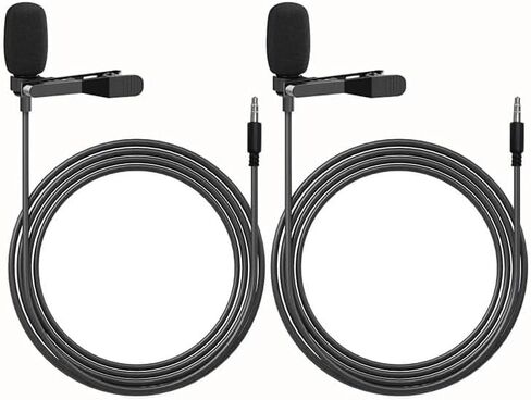 ميكروفون Lavalier Lapel متوافق مع أجهزة إرسال Rode Wireless GO 2 / II وDJI Mic Bodypack - ميكروفون Lav متعدد الاتجاهات يمكن ارتداؤه لمذيعي بث مقابلة مدونة الفيديو والمحاضرات in Kuwait