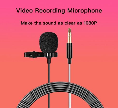 ميكروفون Lavalier Lapel متوافق مع أجهزة إرسال Rode Wireless GO 2 / II وDJI Mic Bodypack - ميكروفون Lav متعدد الاتجاهات يمكن ارتداؤه لمذيعي بث مقابلة مدونة الفيديو والمحاضرات in Kuwait