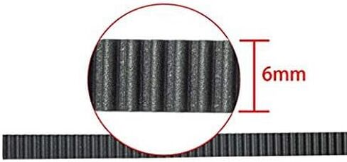 2pcs 1040mm 1040-2GT-6 Timing Belt Length= 1040mm Width=6mm Rubber Closed Loop GT2 Timing Belt in Saudi Arabia