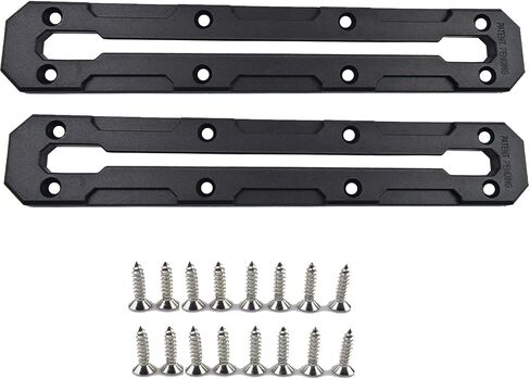 Kayak Track Mount Low Profile Nylon Kayak Rail Track | Kayak Fishing Accessories, 6/9/12 inch(1/2 pack) (9 inch(2pack)) in Saudi Arabia