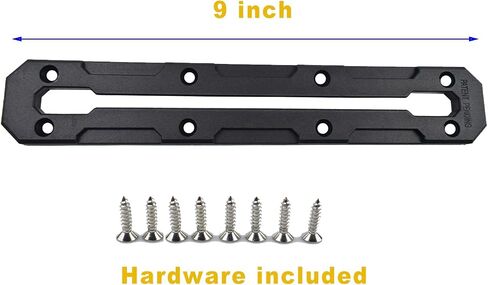 Kayak Track Mount Low Profile Nylon Kayak Rail Track | Kayak Fishing Accessories, 6/9/12 inch(1/2 pack) (9 inch(2pack)) in Saudi Arabia