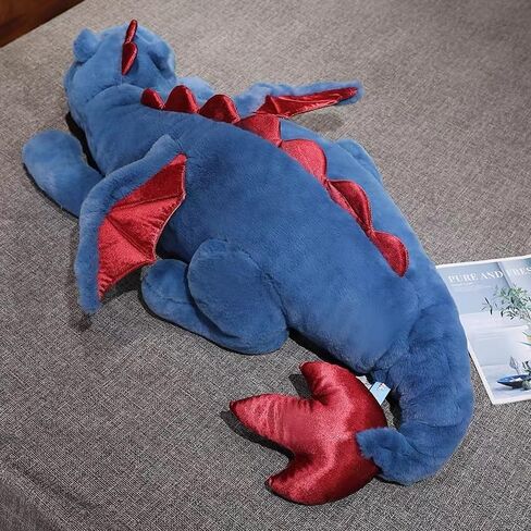 Dragon Stuffed Animal, Blue Green Pink White Dragon Plush for Kids, Small Medium and Large Size Plush Dragon Available in Saudi Arabia
