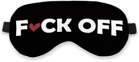 Funny Humor Sleep mask Eye Mask for Women Men Girls Coworker, Silk Blackout Eye Mask for Sleeping, Black Adjustable Straps Soft Lightweight Sleep Mask in Kuwait