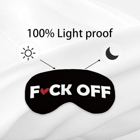 Funny Humor Sleep mask Eye Mask for Women Men Girls Coworker, Silk Blackout Eye Mask for Sleeping, Black Adjustable Straps Soft Lightweight Sleep Mask in Kuwait