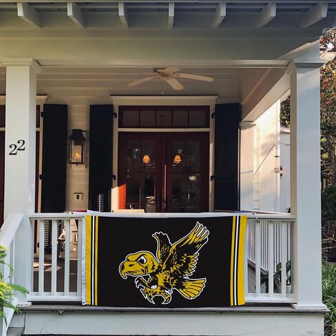 Desert Cactus University of Iowa Flag Hawkeyes Flag Banners 100% Polyester Indoor Outdoor 3x5 feet Flags (Vintage A) in Saudi Arabia
