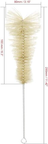 uxcell 2pcs Laboratory Test Tube 250ml Conical Flask Bristles Cleaning Brush in Saudi Arabia
