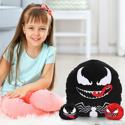 3pcs Stuffed Plush Pillow - 13 Inch Movie Themed Plush Doll, Animals with 2 Babies in Her Tummy, Soft Cotton Stuffed Animals Toy, Suitable for Birthday Gifts for Adult Fans Sofa Decoration in Saudi Arabia
