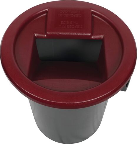 San Jamar KA3244 Katchall Rugged Round Retriever for 32 and 44 Gallon Waste Cans, Red in Saudi Arabia
