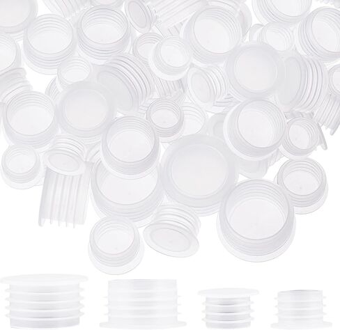 20 Pcs 2 Size Salt Shaker Plug Plastic Stoppers For Salt And Pepper Shakers Replacement Plug Bottle Caps Reusable Clear Round End Cap For Salt And Pepper Shakers, Flower Pots, Bottles, Pipes Etc in Saudi Arabia