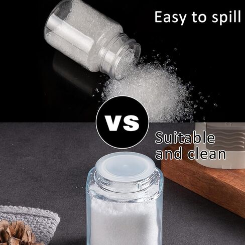 20 Pcs 2 Size Salt Shaker Plug Plastic Stoppers For Salt And Pepper Shakers Replacement Plug Bottle Caps Reusable Clear Round End Cap For Salt And Pepper Shakers, Flower Pots, Bottles, Pipes Etc in Saudi Arabia